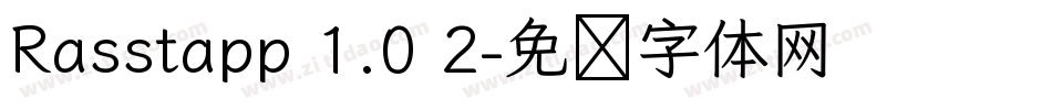 Rasstapp 1.0 2字体转换